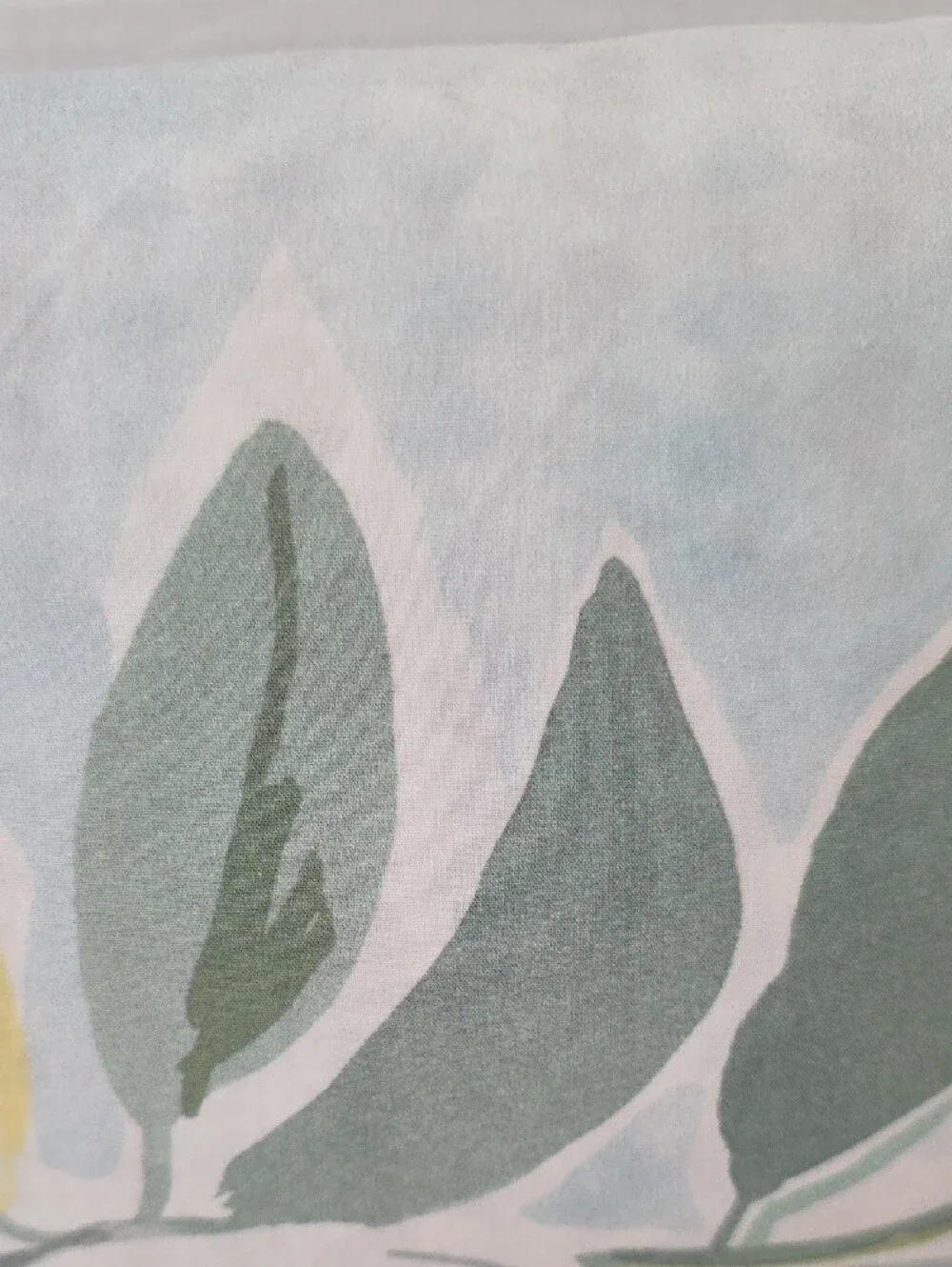 Pottery Barn Rebecca Atwood Lemon & Leaf Organic Cotton King Duvet Cover